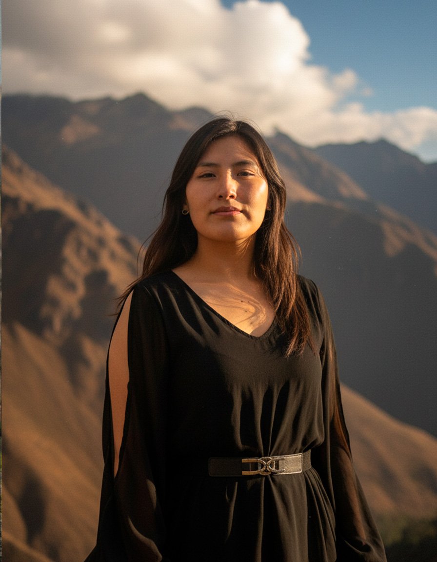 Portrait of Beisi.Tattoo, founder of NOIR Tattoo Studio in Cusco, Peru, and fine line tattoo specialist known for delicate, minimalistic, and elegant designs.