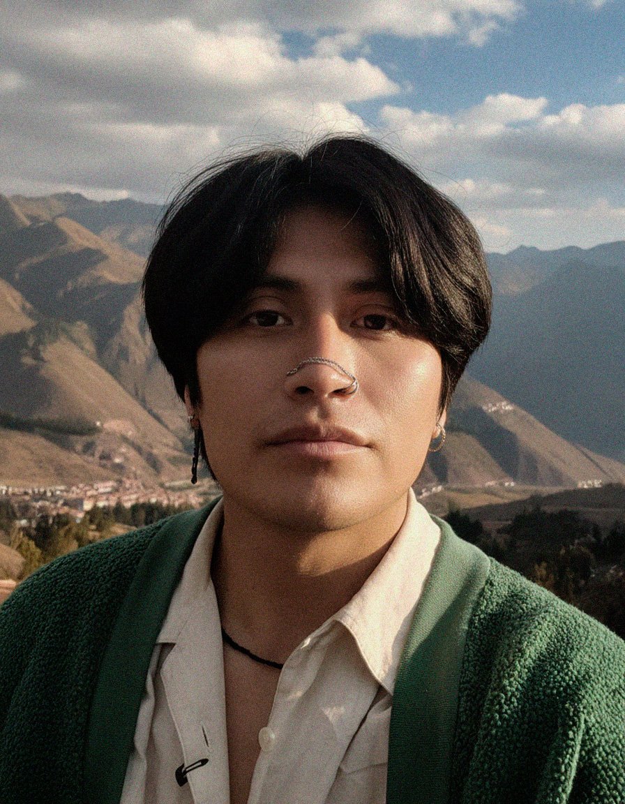 Portrait of Beisi.Tattoo, founder of NOIR Tattoo Studio in Cusco, Peru, and fine line tattoo specialist known for delicate, minimalistic, and elegant designs.